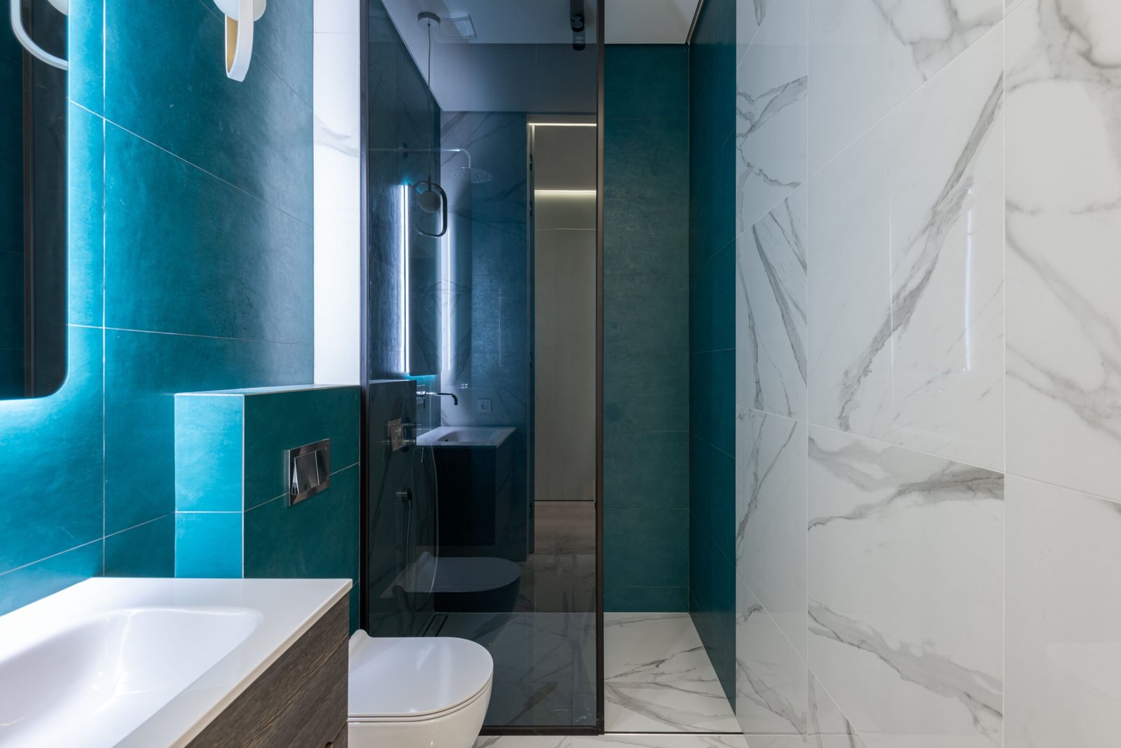 Carrelage salle de bain 4 — chantier de carrelage à La Londe-les-Maures