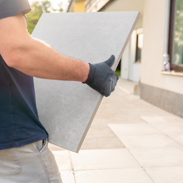 Carrelage terrasse — chantier de carrelage à La Londe-les-Maures