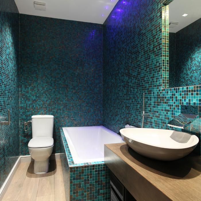 Mosaique salle de bain — chantier de carrelage à La Londe-les-Maures