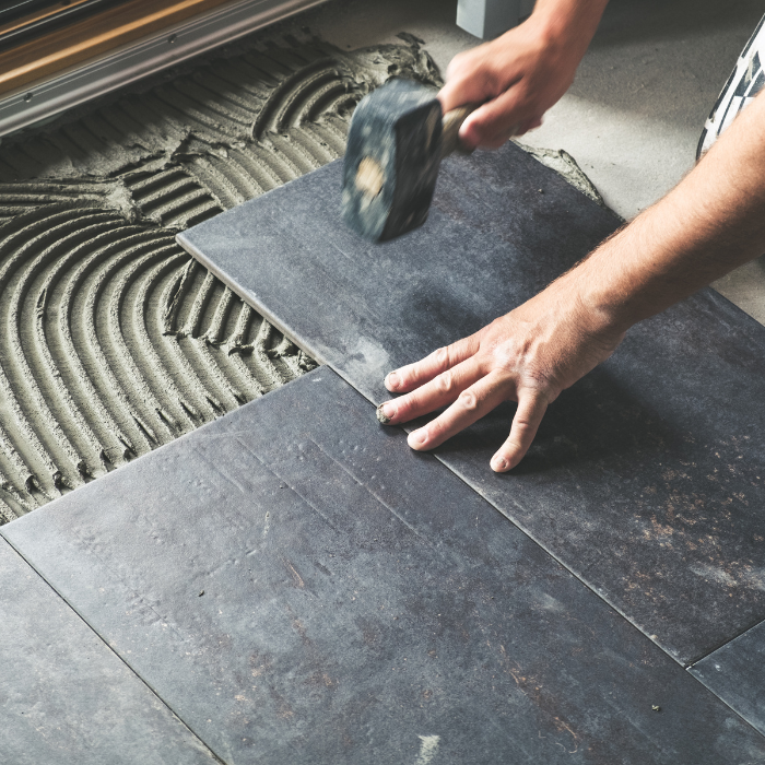 Pose de carrelage — chantier de carrelage à La Londe-les-Maures